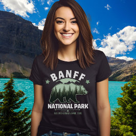 Camiseta Triblenda Banff National Park Canada – Bear and Forest 
