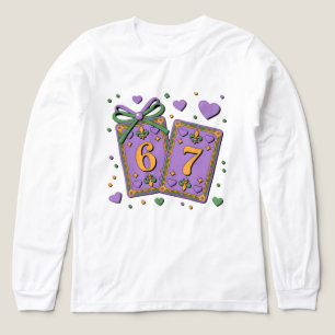 Camiseta Triblenda Baraja de Cartas de Mardi Gras Six Seven