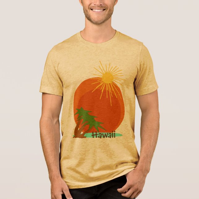 Camiseta Triblenda Barco de vacaciones de destino - Hawái (Anverso)