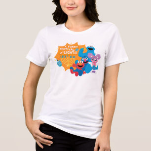 Camiseta Triblenda Barrio Sésamo   ¡Un Festival de Luces Furtivo!