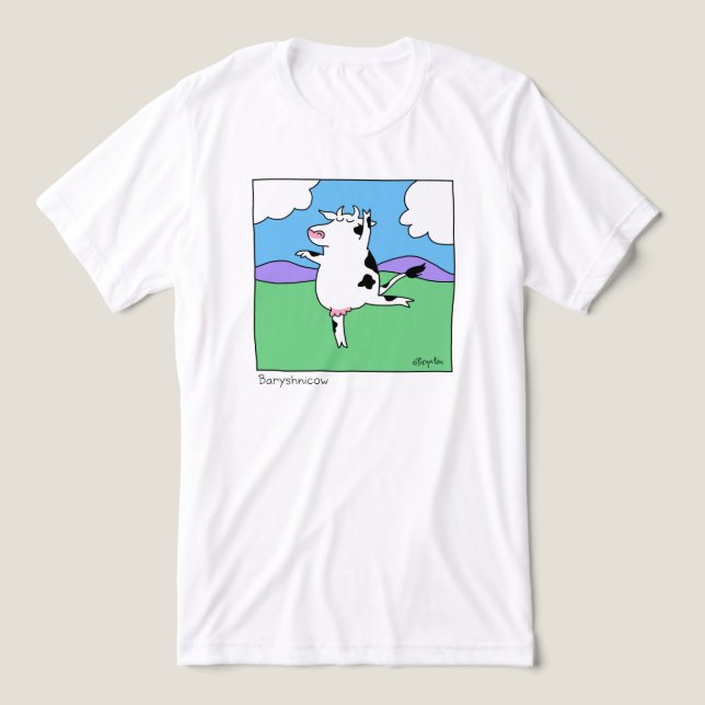 Camiseta Triblenda BARYSHNICOW por Sandra Boynton (Diseño delantero )