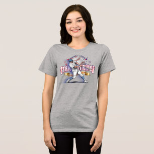 Camiseta Triblenda Baseball Stars & Stripes Mujeres
