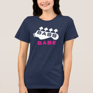 Camiseta Triblenda Bass Babe Gift Para El Chica Bassiste