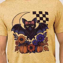 Camiseta Triblenda Batalla de Halloween Retro Con Estética Gótica De 