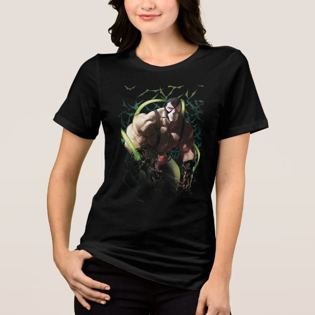 Camiseta Triblenda Batman Bane Bat Swarm Illustration (Anverso)