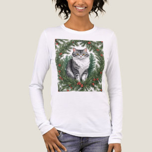 Camiseta Triblenda Bayas de Pino y Moggy de Bosque Rayado