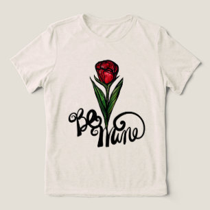 Camiseta Triblenda Be Mine Red Rose Valentine