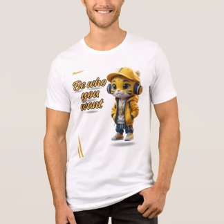 Camiseta Triblenda BE WHO YOU WANT” Inspirational Adult T-Shirt  Mo