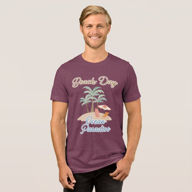 Camiseta Triblenda Beach Day Ocean Paradise (Anverso Completa)