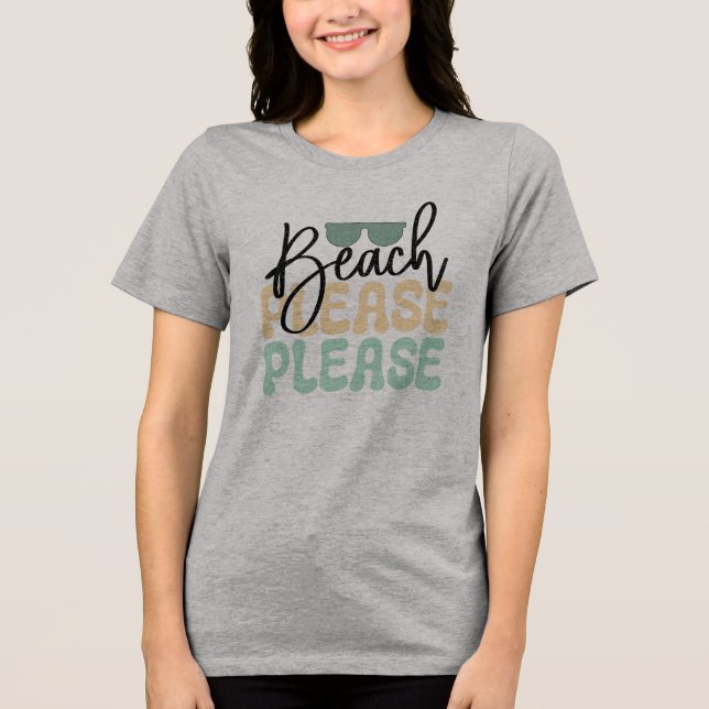Camiseta Triblenda Beach Please (Anverso)