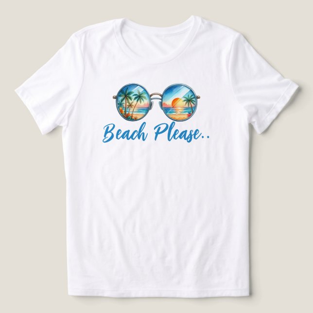 Camiseta Triblenda Beach Please (Diseño delantero )