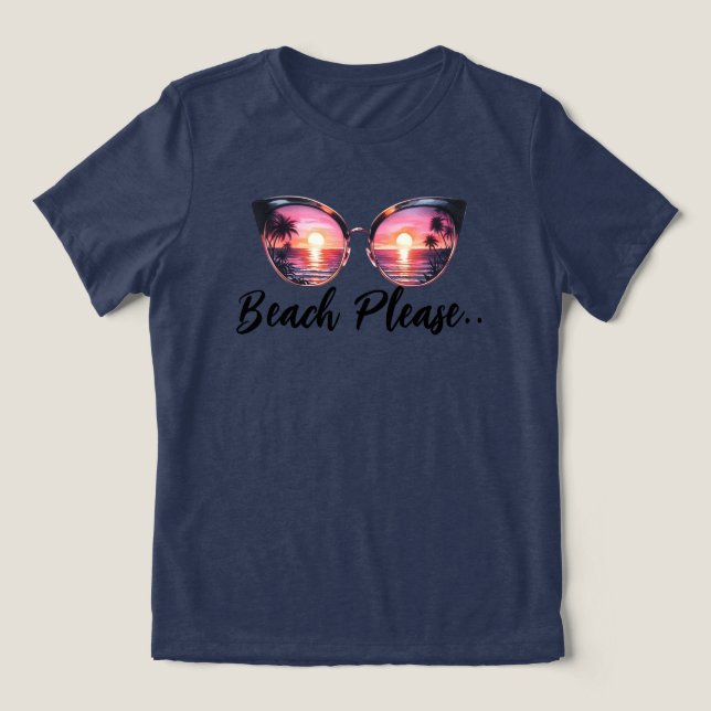 Camiseta Triblenda Beach Please (Diseño delantero )