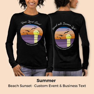 Camiseta Triblenda Beach Sunset ・ Personalizado Event & Business Text