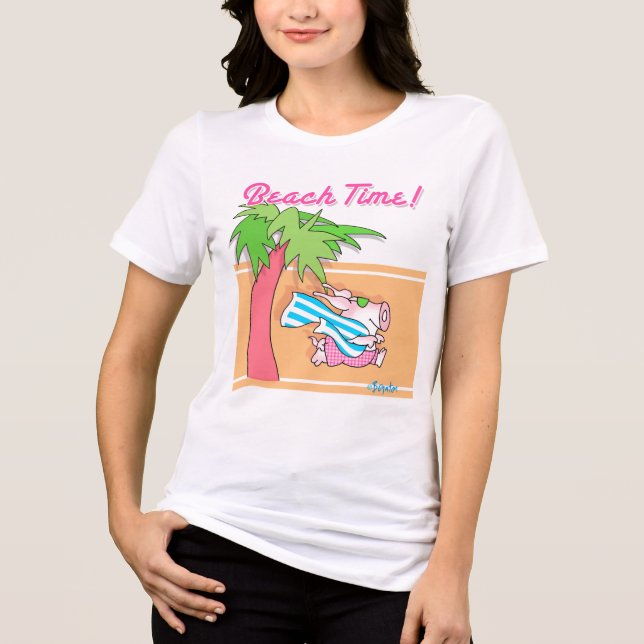 Camiseta Triblenda BEACH TIME! por Boynton (Anverso)