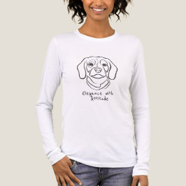 Camiseta Triblenda Beagle Line Art, Elegance with Attitude