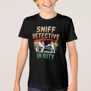 Camiseta Triblenda Beagle Sniff Detective Retro Dog