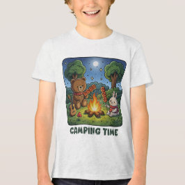 Camiseta Triblenda Bear and Bunny Campfire Adventure