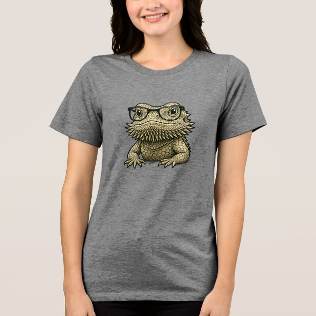 Camiseta Triblenda Bearded Dragon • Cute Beardie Design (Anverso)