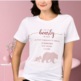 Camiseta Triblenda Beary Cute Baby Shower Shirt Woodland Bear
