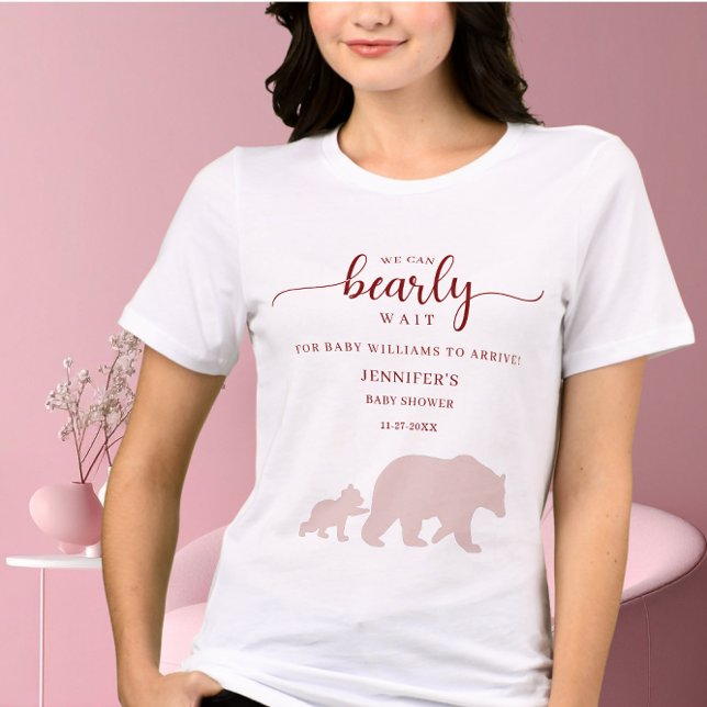 Camiseta Triblenda Beary Cute Baby Shower Shirt Woodland Bear (Subido por el creador)