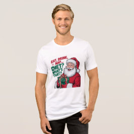 Camiseta Triblenda Beba la siesta que dietética, Santa graciosa