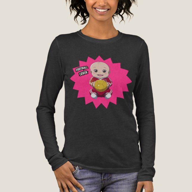 Camiseta Triblenda Bebé lindo vestido de futbolista (Anverso)