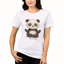Bebé Panda Damas Vibraciones Zen Personalizables