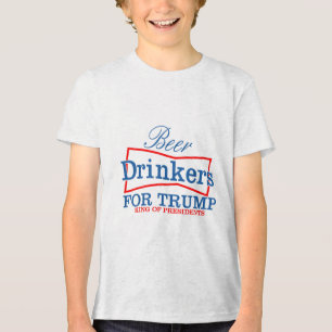 Camiseta Triblenda Bebedores De Cerveza Para Trump Rey De Los Preside