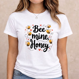 Camiseta Triblenda Bee Mine Honey Cute Valentine Gift