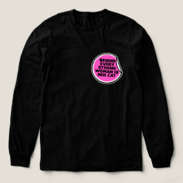 Camiseta Triblenda Behind Every Strong Woman Is Her Cat Funny Quotev