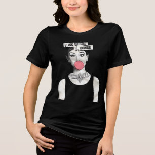 Camiseta Triblenda Being Normal is Boring   Audey Hepburn