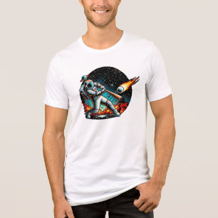 Camiseta Triblenda Béisbol astronauta en diseño espacial