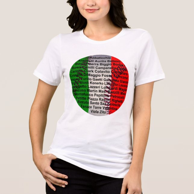 Camiseta Triblenda Béisbol De Estados Unidos Italiano (Anverso)