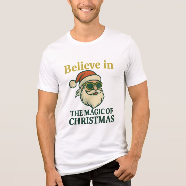 Camiseta Triblenda Believe in the Magic of Christmas 🎅 | Bella+Canva (Anverso)