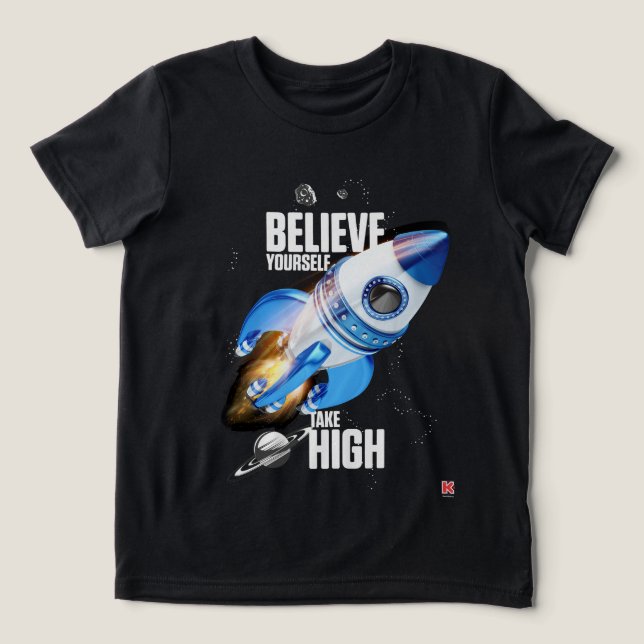 Camiseta Triblenda Believe Yourself Take High (Diseño delantero )