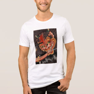 Camiseta Triblenda Bella Artes Yokai Oni King japonés vintage