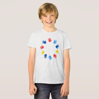 Camiseta Triblenda Bella+Canvas Camiseta Tri-blend para Jovens Mãos