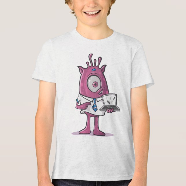 Camiseta Triblenda Bella+Canvas Juventud Triple mezcla T-Shirt (Anverso)