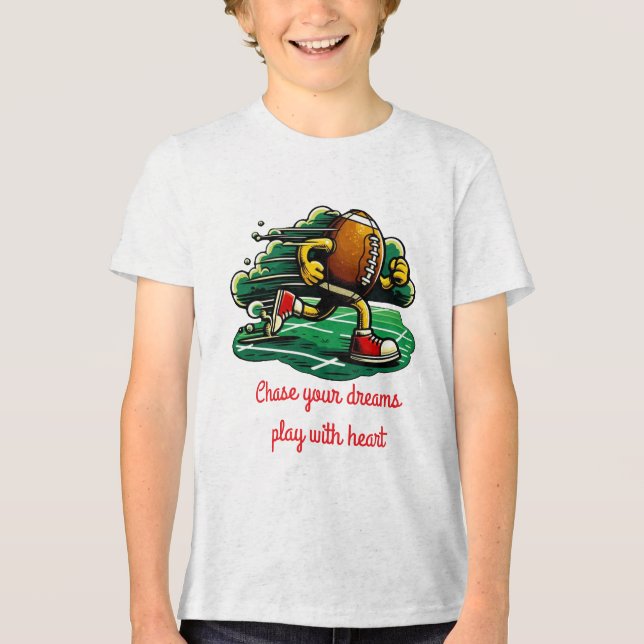 Camiseta Triblenda Bella+Canvas Juventud Triple mezcla T-Shirt (Anverso)