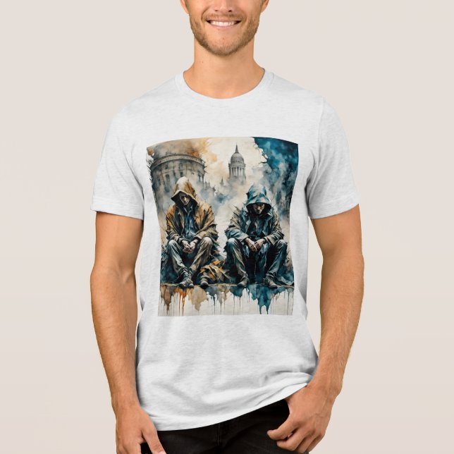 Camiseta Triblenda Bella+Canvas Traglomeración Triple (Anverso)