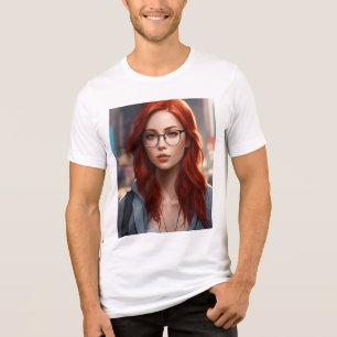 Camiseta Triblenda Bella+Canvas Traglomeración Triple Camiseta, Blanc