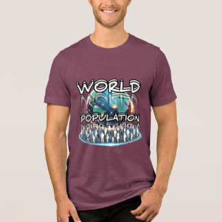 Camiseta Triblenda Bella+Canvas Traglomeración triple T-Shirt, Sólido
