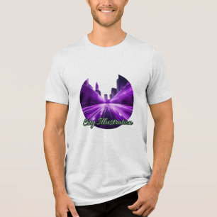 Camiseta Triblenda Bella+Canvas Traglomeración triple T-Shirt, Sólido