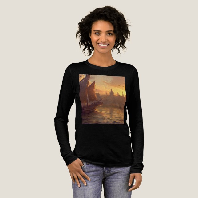 Camiseta Triblenda Bella+Canvas Tri-blend Long Sleeve Shirt (Anverso Completo)