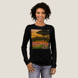 Camiseta Triblenda Bella+Canvas triple mezcla Manga Longa — Encantos