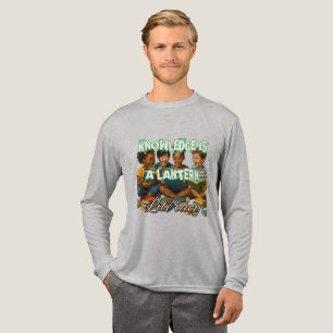 Camiseta Triblenda Bella+Canvas Trúlpica de manga larga de mezcla, Bl