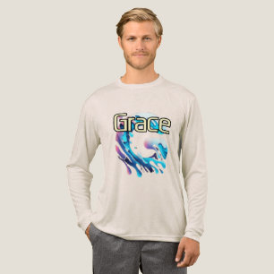 Camiseta Triblenda Bella+Canvas Trúlpica de manga larga de mezcla, Bl