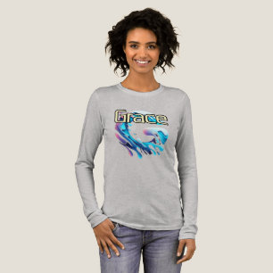 Camiseta Triblenda Bella+Canvas Trúlpica de manga larga de mezcla, Bl