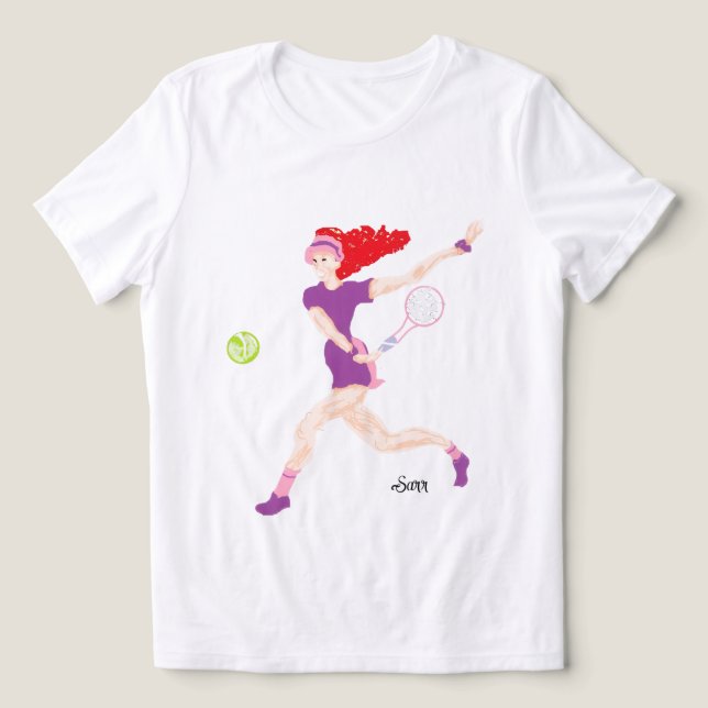 Camiseta Triblenda Bella+Canvas Women's Tri-blend T-Shirt Tennis  (Diseño delantero )
