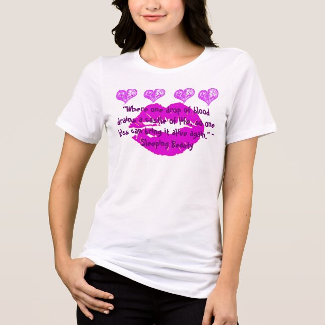 Camiseta Triblenda Belleza durmiente por la paz (Anverso)
